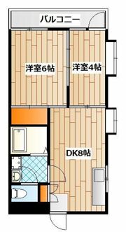コーポ谷知の間取り画像