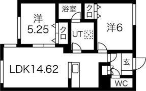 メゾン新富の間取り画像