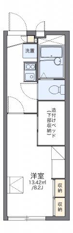 レオパレス光ヒルズの間取り画像