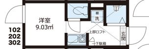 QUQURI北新宿の間取り画像