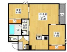 GRANDTIC GLORYⅡの間取り画像