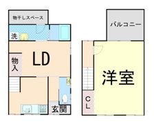 深江北町テラスハウスの間取り画像