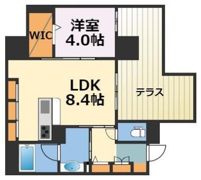 ウェルホームズ法円坂の間取り画像