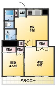 雪ヶ谷メゾンネージュの間取り画像