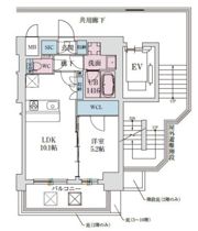 スプランディッド弁天町DUEの間取り画像