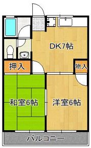 エクセラン・ド・タケノA棟の間取り画像