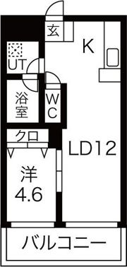 ビュークレスト京町の間取り画像