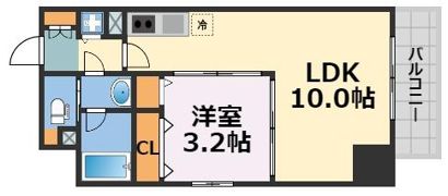レオンコンフォート北浜の間取り画像