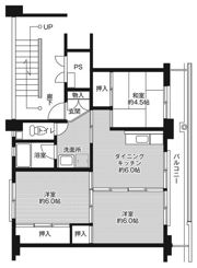 ビレッジハウス大東中2号棟の間取り画像
