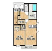 仮）うずら野新築アパートA棟の間取り画像