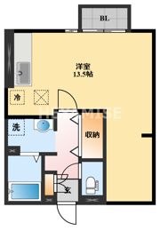 セジュールナガイの間取り画像