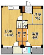 ビレッジハウス萩原 2号棟の間取り画像