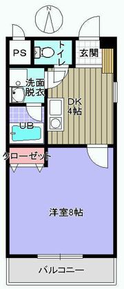 アサヒマンションの間取り画像