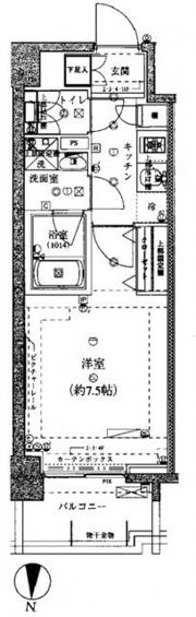 Rising place北千住の間取り画像