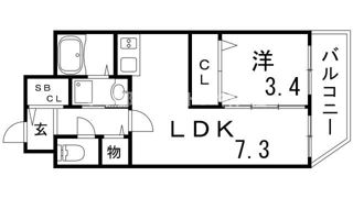 セレニテ神戸元町の間取り画像