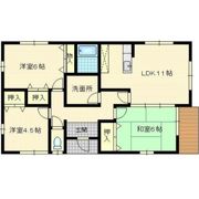 宝来貸家の間取り画像