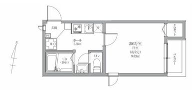 Hachez武蔵関の間取り画像