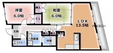 フリーディオ門真Ⅱの間取り画像