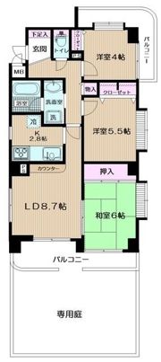藤和シティコープ清水ヶ丘公園の間取り画像