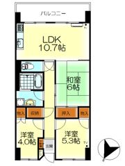 鶴見ハイタウンの間取り画像