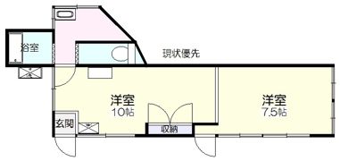 松尾貸家の間取り画像