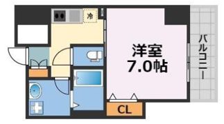 レジデンス心斎橋の間取り画像