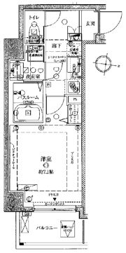 ラグディア麻布十番の間取り画像