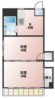 小菅マンションの間取り画像