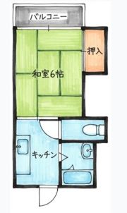 クレジール牧野 B棟の間取り画像