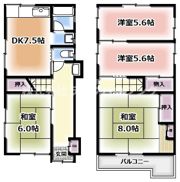 香里南之町戸建の間取り画像