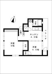 駿河ハイツ 8号棟の間取り画像