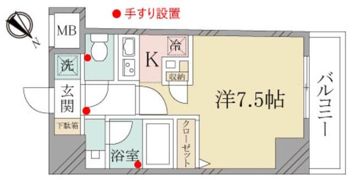 アンジュプレイス三軒茶屋の間取り画像