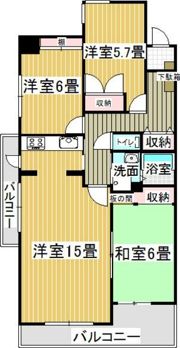 御器所サンハイツの間取り画像