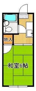オアシス中原東 A棟の間取り画像