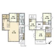 笹下戸建の間取り画像