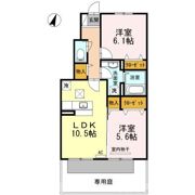 フォンテーヌ金倉 B棟の間取り画像