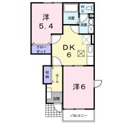 クロスローズⅡの間取り画像