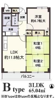 ルミエール西緑丘の間取り画像