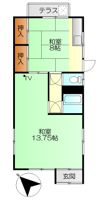 仁方西神町アパートの間取り画像