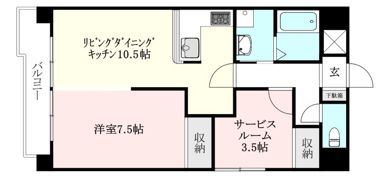 ロイヤルアネックス喜与町の間取り画像