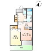 ブライトハウス瀬田Aの間取り画像