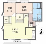 オリーブハイツ（B棟）の間取り画像