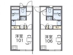 レオパレスヴィラ一ツ橋の間取り画像