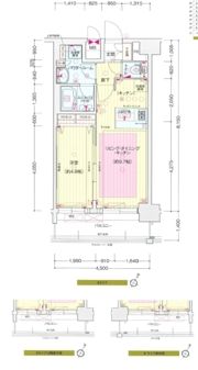 プレサンス大阪福島シエルの間取り画像