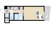 エステムコート神戸ハーバーランド前Ⅱの間取り画像