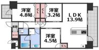 スプランディッド難波VIIの間取り画像