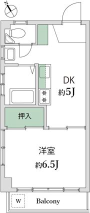 小山フラットの間取り画像