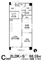 シュワーブ穂波の間取り画像