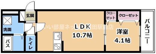 ベルビューの間取り画像