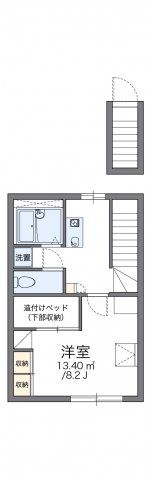 レオパレスコンフォート山手Bの間取り画像